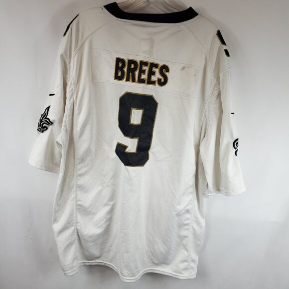 NFL On Field XXXL White Jersey #9 Drew Brees Jersey New Orleans Saints - Picture 10 of 12